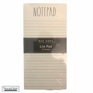 Rae Dunn NOTEPAD 70 Sheet List Pad